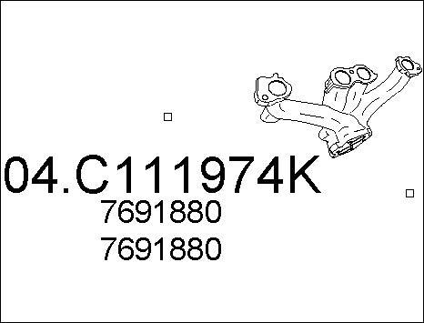 MTS 04.C111974K - Racord evacuare aaoparts.ro