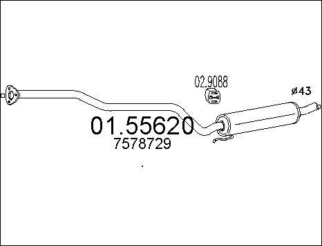 MTS 01.55620 - Toba esapamet intermediara aaoparts.ro