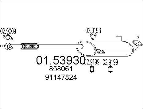 MTS 01.53930 - Toba esapamet intermediara aaoparts.ro
