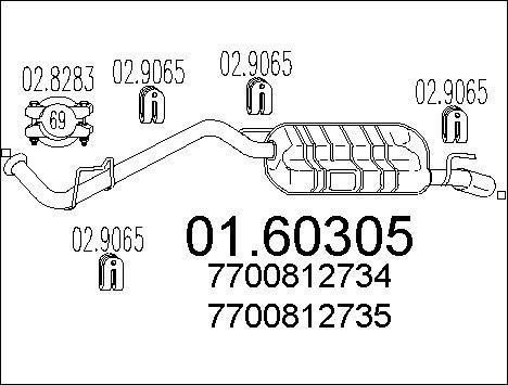 MTS 01.60305 - Toba esapament finala aaoparts.ro