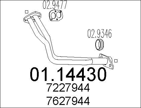 MTS 01.14430 - Racord evacuare aaoparts.ro
