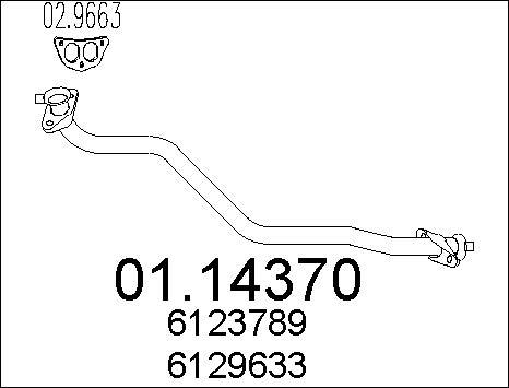 MTS 01.14370 - Racord evacuare aaoparts.ro