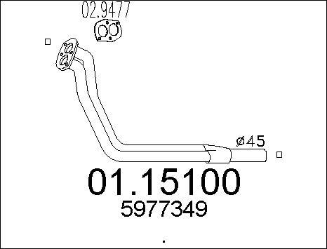 MTS 01.15100 - Racord evacuare aaoparts.ro