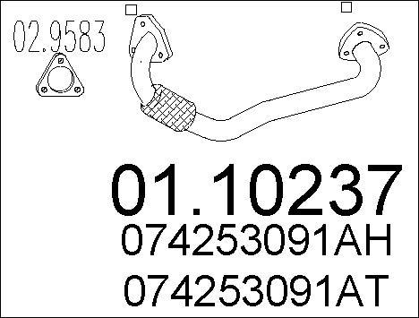 MTS 01.10237 - Racord evacuare aaoparts.ro