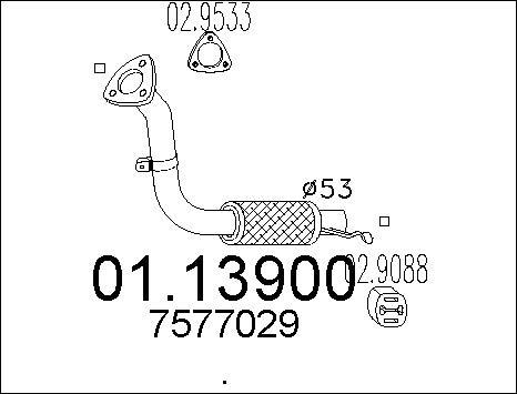 MTS 01.13900 - Racord evacuare aaoparts.ro