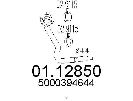 MTS 01.12850 - Racord evacuare aaoparts.ro