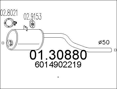 MTS 01.30880 - Toba esapament primara aaoparts.ro