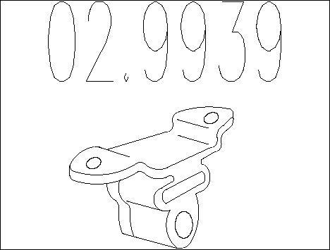 MTS 02.9939 - Suport, toba esapament aaoparts.ro