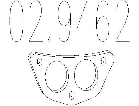 MTS 02.9462 - Garnitura, racord evacuare aaoparts.ro