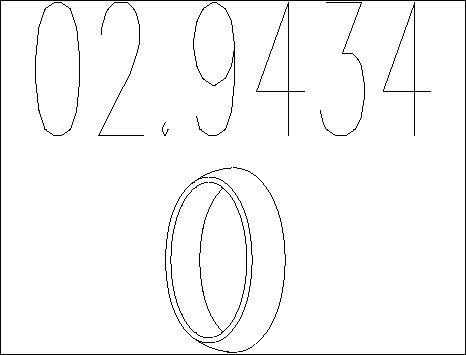 MTS 02.9434 - Inel etansare, galerie evacuare aaoparts.ro