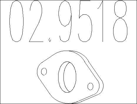 MTS 02.9518 - Garnitura, racord evacuare aaoparts.ro