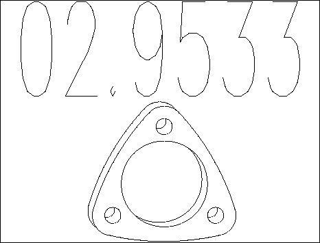 MTS 02.9533 - Garnitura, racord evacuare aaoparts.ro