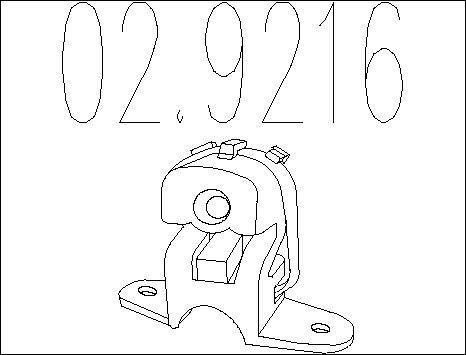 MTS 02.9216 - Suport, toba esapament aaoparts.ro