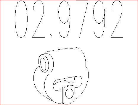MTS 02.9792 - Suport, toba esapament aaoparts.ro