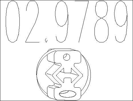 MTS 02.9789 - Suport, toba esapament aaoparts.ro