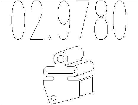 MTS 02.9780 - Suport, toba esapament aaoparts.ro