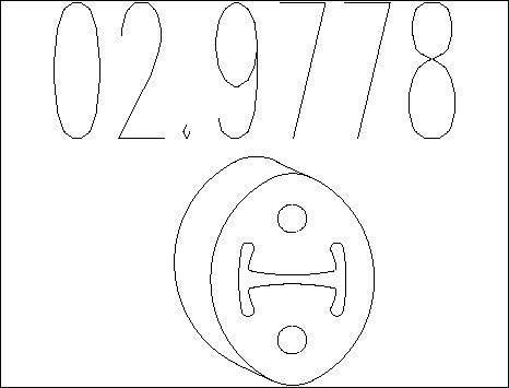 MTS 02.9778 - Suport, toba esapament aaoparts.ro