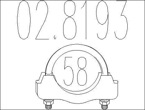MTS 02.8193 - Conector teava, sistem de esapament aaoparts.ro