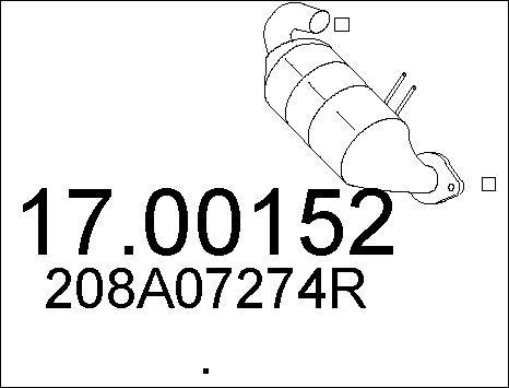 MTS 17.00152 - Filtru funingine / particule, sist.de esapament aaoparts.ro