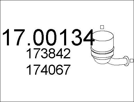 MTS 17.00134 - Filtru funingine / particule, sist.de esapament aaoparts.ro