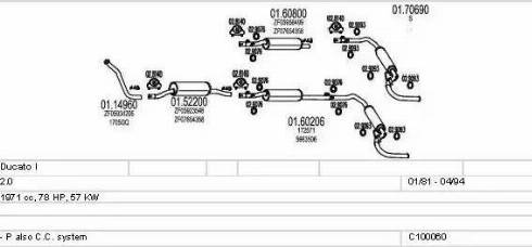 MTS C100060012769 - Sistem de esapament aaoparts.ro