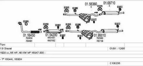 MTS C100236012954 - Sistem de esapament aaoparts.ro