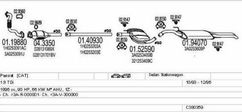 MTS C380359003218 - Sistem de esapament aaoparts.ro