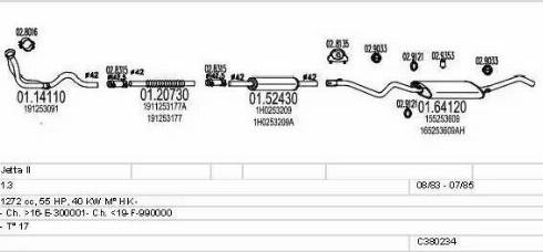 MTS C380234003043 - Sistem de esapament aaoparts.ro