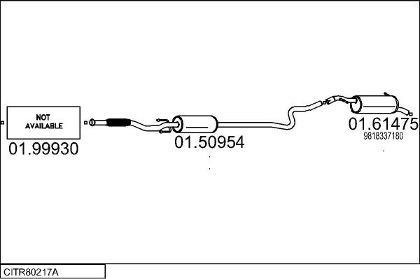 MTS CITR80217A108027 - Sistem de esapament aaoparts.ro