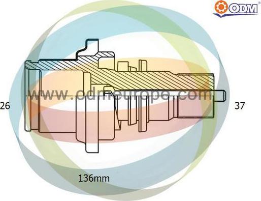 Multiparts 16-210200 - Arbore, diferential aaoparts.ro