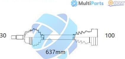 Multiparts 18-343150 - Planetara aaoparts.ro