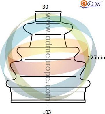 Multiparts 21-993117 - Burduf cauciuc, articulatie planetara aaoparts.ro