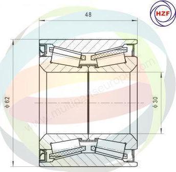 Multiparts 70-160029 - Set rulment roata aaoparts.ro