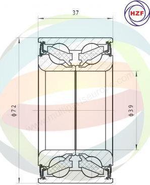 Multiparts 70-230009 - Set rulment roata aaoparts.ro