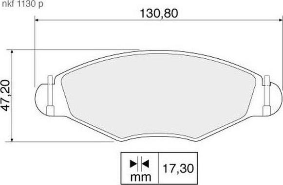 NAKATA NKF 1130P - Set placute frana,frana disc aaoparts.ro
