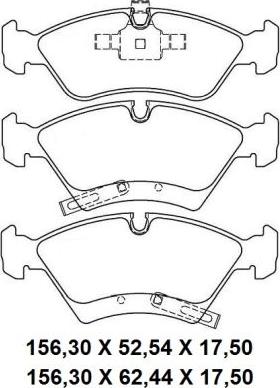 NAKATA NKF 1324P - Set placute frana,frana disc aaoparts.ro