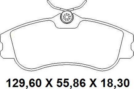 NAKATA NKF 1289P - Set placute frana,frana disc aaoparts.ro
