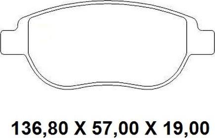 NAKATA NKF 1286P - Set placute frana,frana disc aaoparts.ro