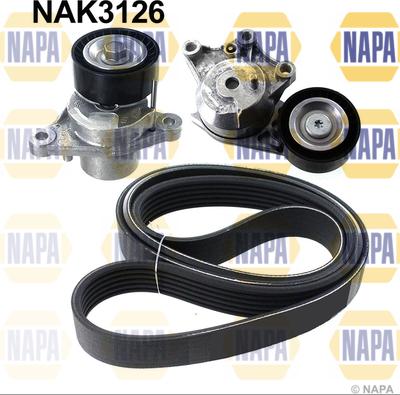 NAPA NAK3126 - Set curea transmisie cu caneluri aaoparts.ro