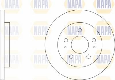 NAPA NBD5751 - Disc frana aaoparts.ro