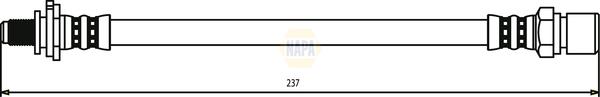 NAPA NBH1412 - Furtun frana aaoparts.ro