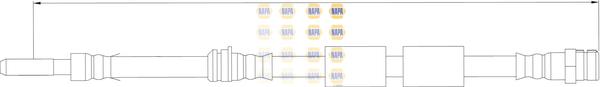 NAPA NBH1155 - Furtun frana aaoparts.ro