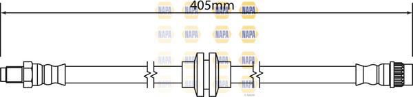 NAPA NBH1302 - Furtun frana aaoparts.ro
