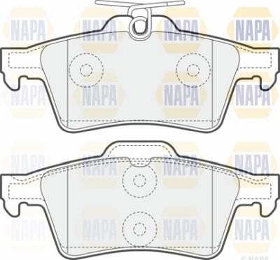 NAPA NBP1411 - Set placute frana,frana disc aaoparts.ro