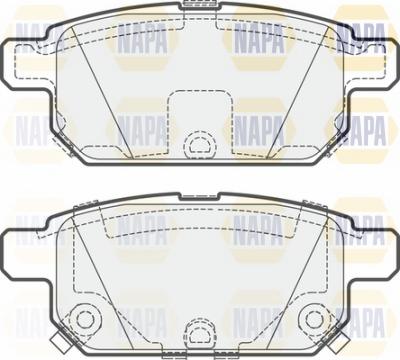 NAPA NBP1554 - Set placute frana,frana disc aaoparts.ro