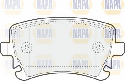 NAPA NBP1698 - Set placute frana,frana disc aaoparts.ro