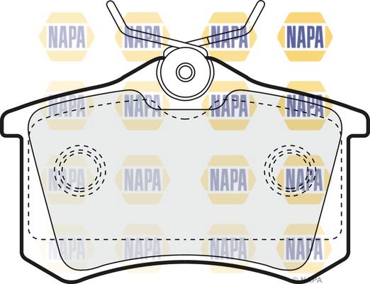 NAPA NBP1014 - Set placute frana,frana disc aaoparts.ro