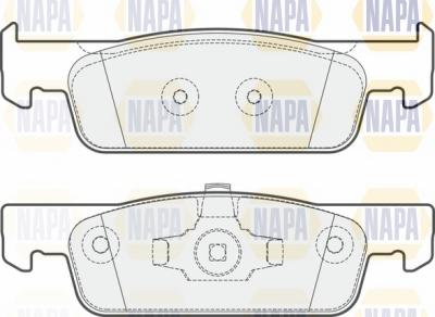 NAPA NBP1024 - Set placute frana,frana disc aaoparts.ro