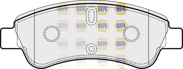 NAPA PBP7278 - Set placute frana,frana disc aaoparts.ro