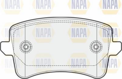 NAPA NBP1115 - Set placute frana,frana disc aaoparts.ro